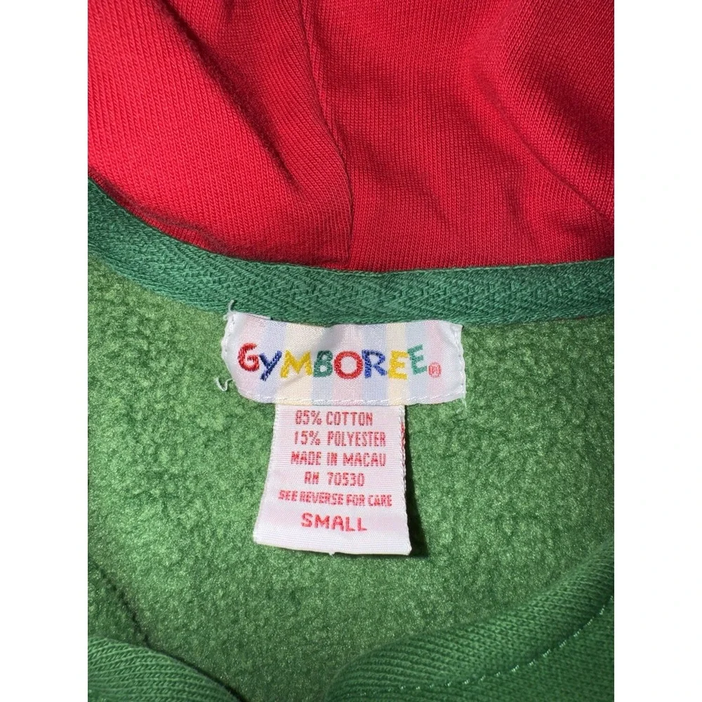 Gymboree‎ Vintage Rainbow Small Colorblock Hoodie Jacket Kids Green Blue Red